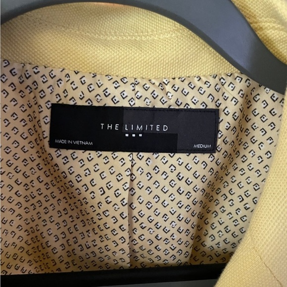 Blazer / Pale yellow blazer jacket The Limited size med - Picture 5 of 13